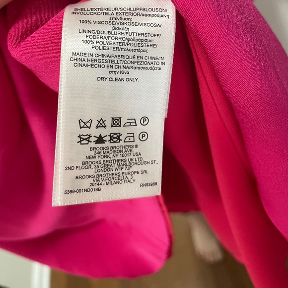 Brooks brothers magenta dress NWOT - Picture 5 of 15